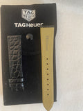 TAG HEUER 18mm Black Leather Strap